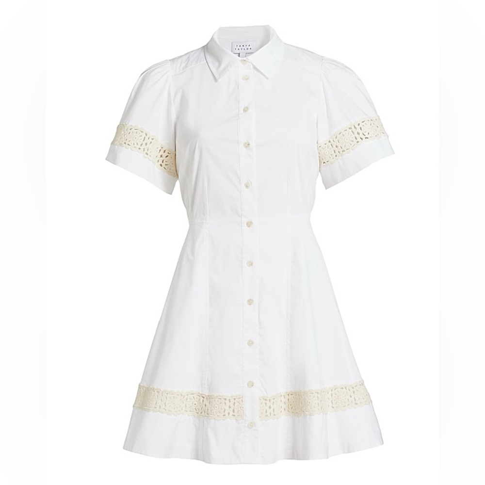 Tanya Taylor Carlton Crochet Mini Dress